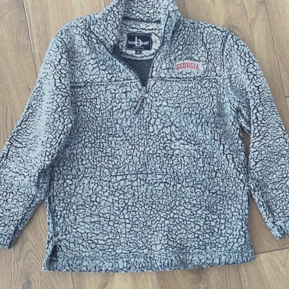 Georgia M Fuzzy 1/4 Zip Sherpa Pullover